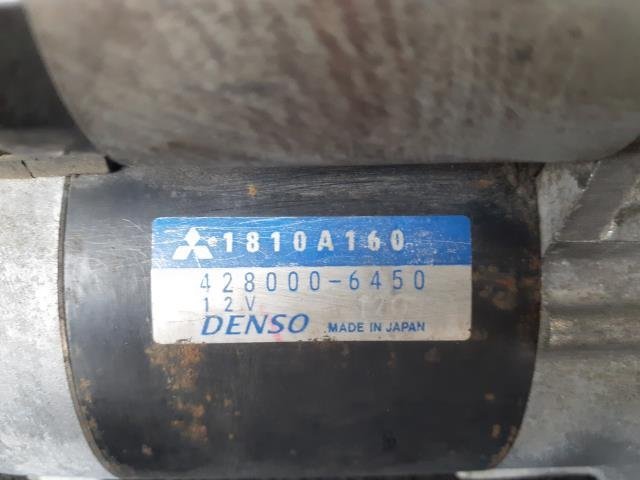 動作OK ミニキャブ CD GBD-U61V セルモーター スターター デンソー 428000-6450 1810A160 オートマ車_画像2