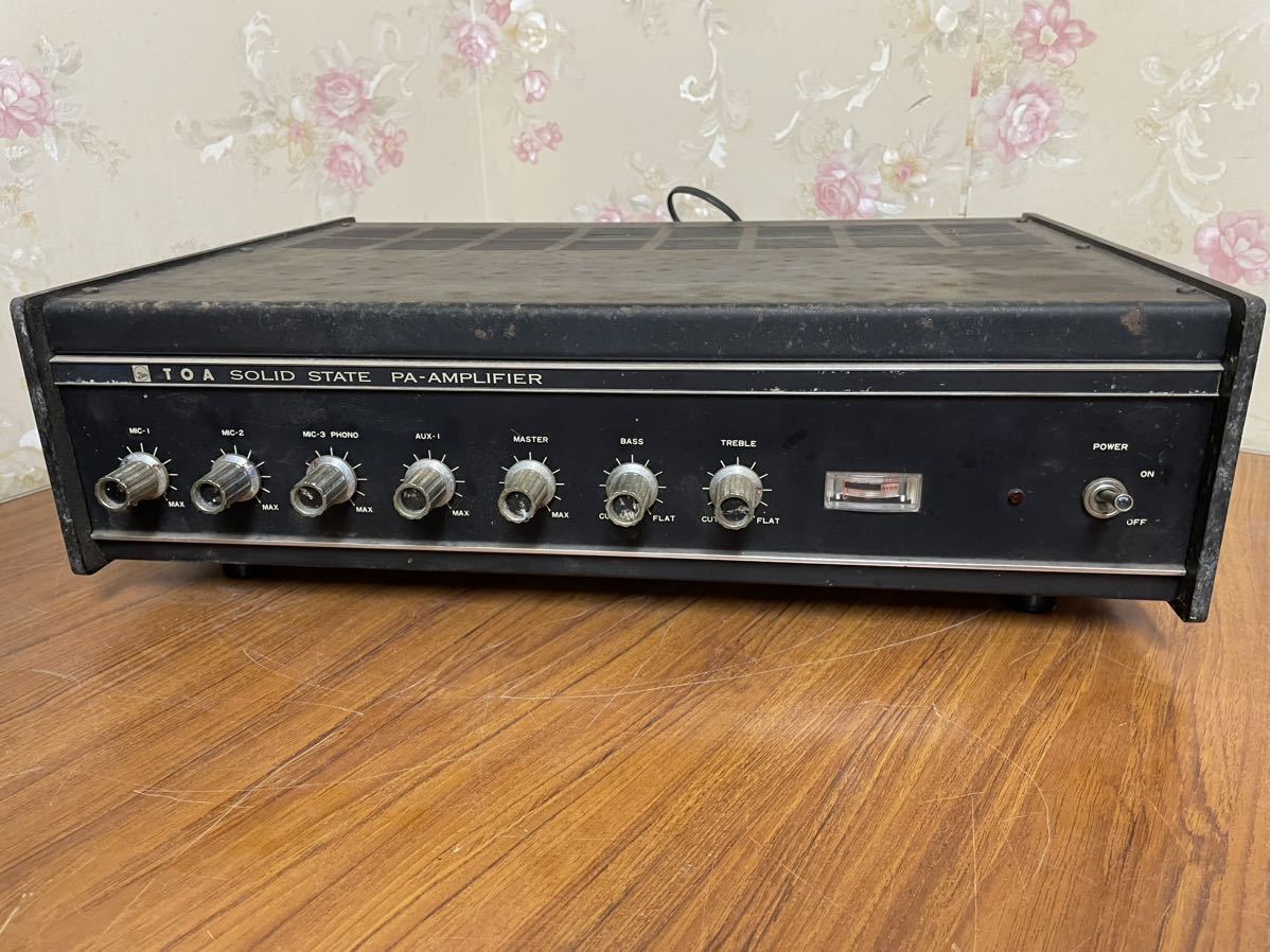 TOAto-a desk shape amplifier TA-268D SOLID STATE PA AMPLIFIER amplifier desk * present condition delivery *INJ1116