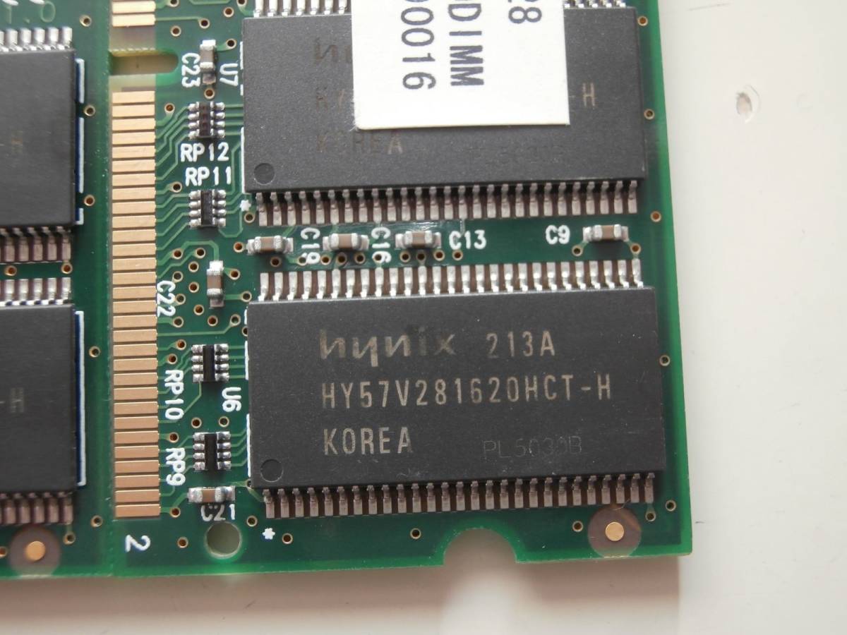 SO-DIMM PC133 CL3 144Pin 128MB×2枚セット hynixチップ ノート用メモリ_画像3