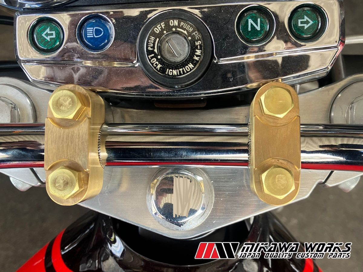 ゼファー400 ゼファーχ 真鍮 ハンドルクランプ ホルダー ボルト ゼファー400 ゼファーχ 真鍮 ハンドルクランプ ホルダー ボルト