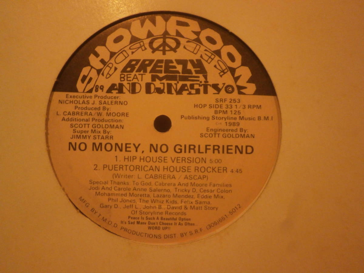 BREEZY BEAT M.C. & D.J. NASTY / NO MONEY, NO GIRLFRIEND / PUERTORICAN HOUSE ROCKER /MIAMI BASS/エレクトロ/ELECTRO/MOODMAN/ミドル_画像2