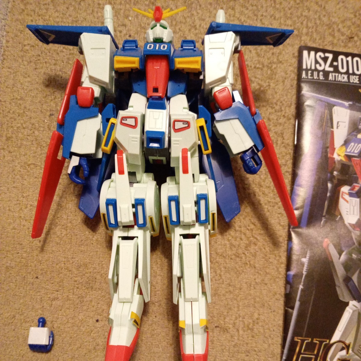 ZZ Gundam gun pra old kit 1/144 scale HG plastic model element collection final product 