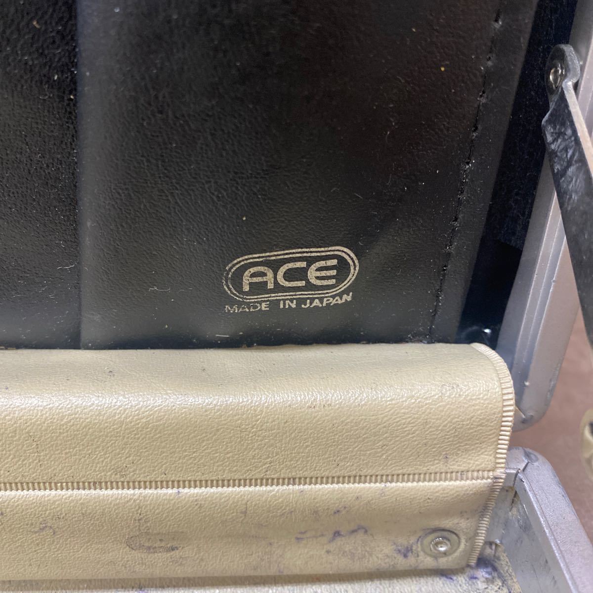 レトロ ACE アタッシュケース ブラック 黒 ビジネスバッグ エース 書類バッグ ブリーフケース かばん 鞄 約28×39cm_画像5