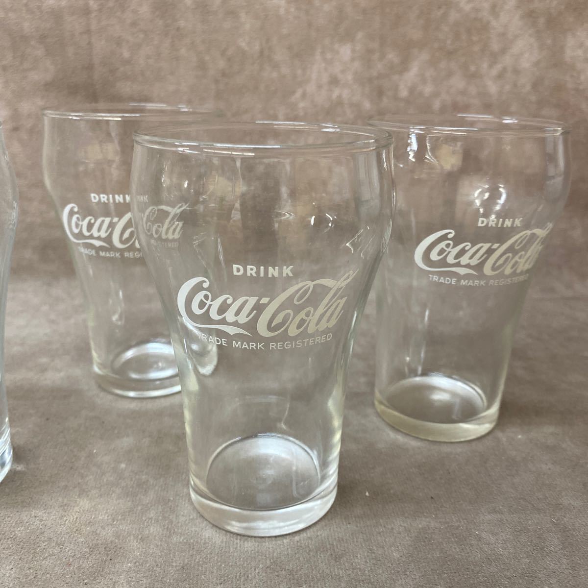 昭和レトロ コカコーラ Coca-Cola タンブラー グラス 5点 コップ デカンタ 古い 当時物 コレクション_画像3
