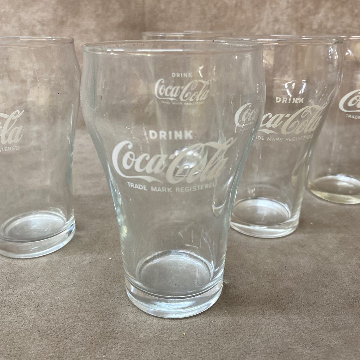 昭和レトロ コカコーラ Coca-Cola タンブラー グラス 5点 コップ デカンタ 古い 当時物 コレクション_画像8