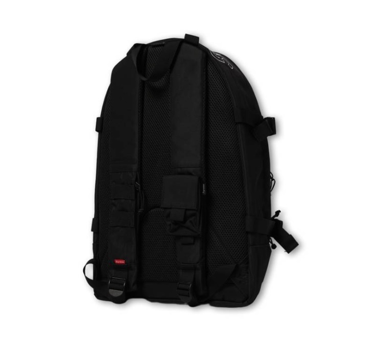 送料無料!! 19AW Supreme Backpack Black 黒 19FW ブラック シュプリーム バックパック ボックスロゴ _画像2