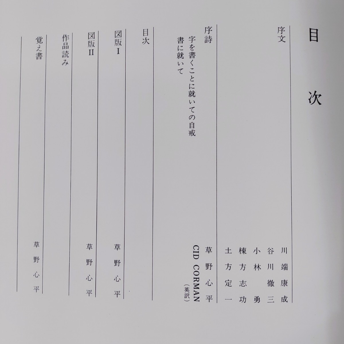 B2311062 草野心平之字 限定本 著者草野心平 題字 高橋錦吉 昭和52年3月20日 発行(株)日貿出版社 序文 川端康成ほか 406/800番 希少_画像6