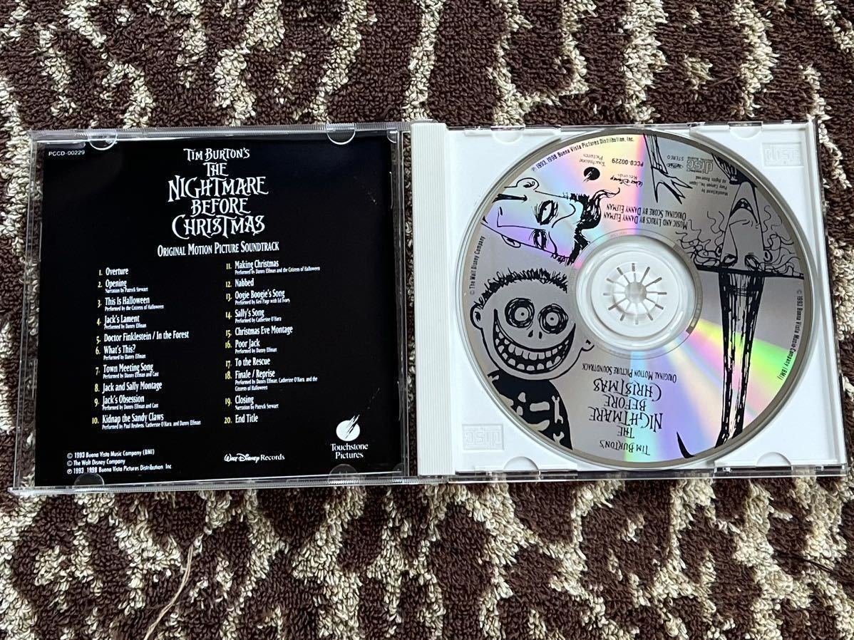 * Disney * Nightmare Before Christmas * nightmare * before * Christmas * original * soundtrack CD * obi attaching *