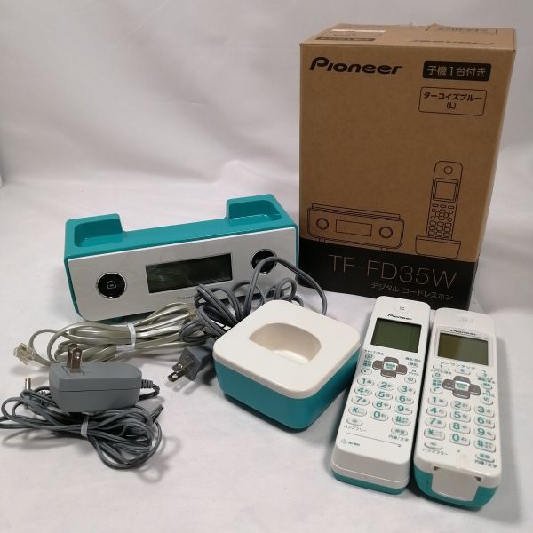 * discount sale * Pioneer TF-FD35W digital cordless telephone machine cordless handset 1 pcs attaching / trouble telephone prevention turquoise blue TF-FD35W(L) Junk a09237