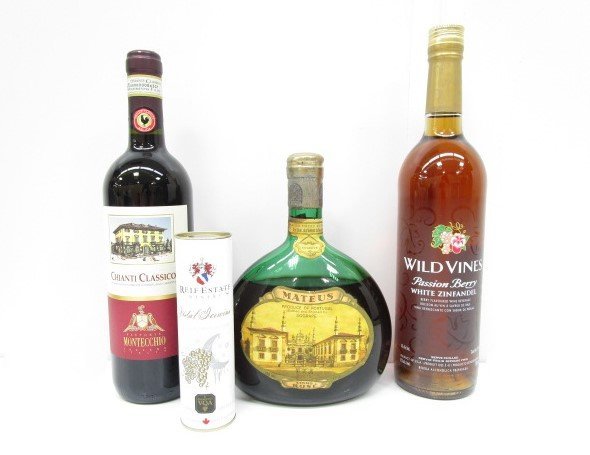 [ same day shipping ] * not yet . plug * wine set sale 4 pcs set MATEUS/WILD VINES etc. ice wine fruits sake 50~750ml 6~14% 351-347