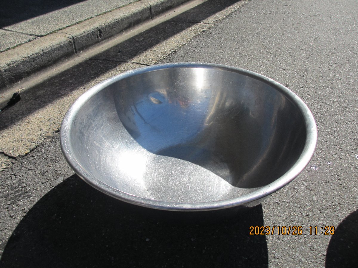  sink : washing for : aluminium ball round shape diameter 45cm depth 15cm: used good goods 