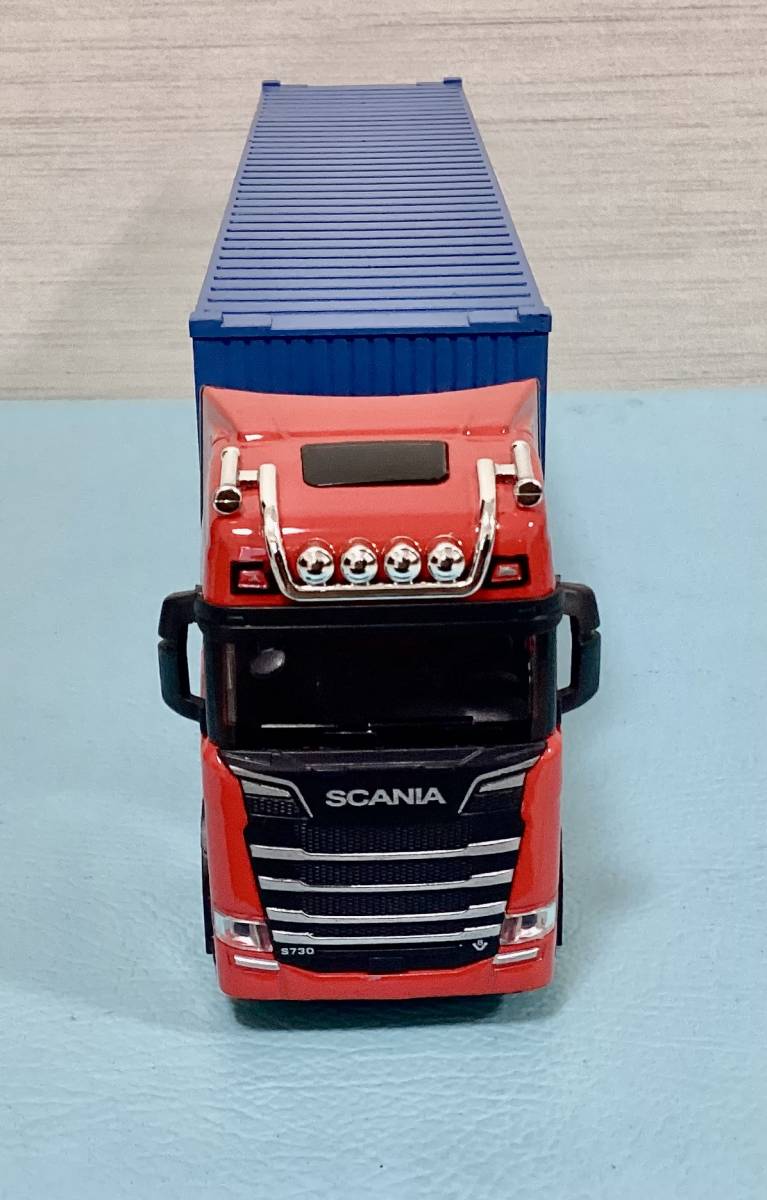 スカニア コンテナ トレーラー 1/50 CMA 海コン SCANIA 電池付 箱入り 送料無料_画像7