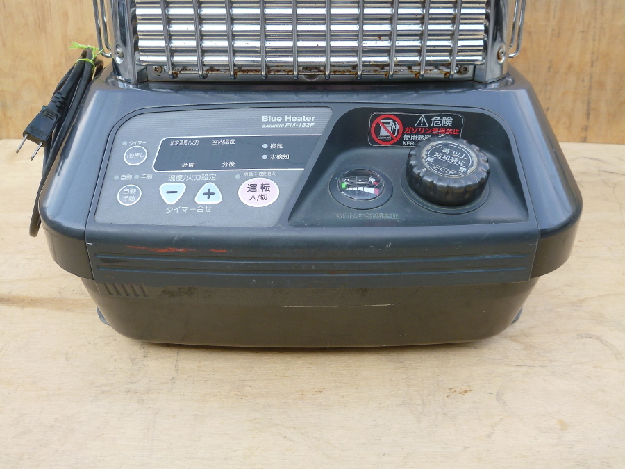  Junk Dainichi blue heater FM-182F compulsion ventilation shape opening type kerosine stove 2006 year used stove fan heater 