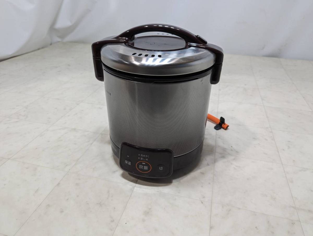 【送料無料】Rinnai リンナイ RR-050VQ （DB) こがまる 炊飯器 LPガス 2021年製 0.9L シルバー 調理器具 キッチン●BA09W009_画像1