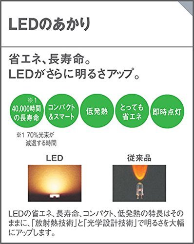 パナソニック(Panasonic) LED ブラケット 壁直付型 角型 電球色 LSEB4030LE1_画像4