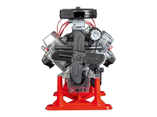 ドイツレベル 1/4 V-8 エンジン (レベルテクニック) プラモデル 00460 成型色_画像4