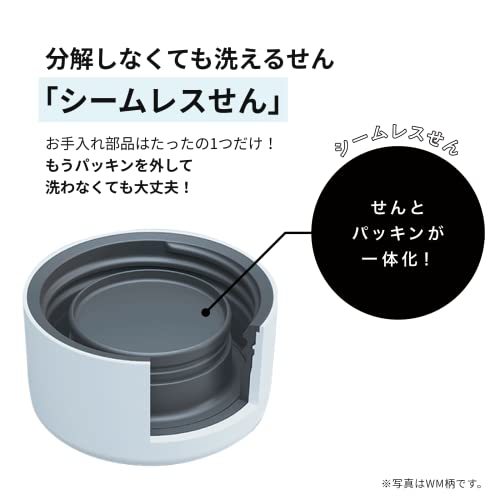 象印 (ZOJIRUSHI) 水筒 スクリュー ステンレスマグ シームレス 0.60L スレートブラック SM-ZA60-BM_画像3