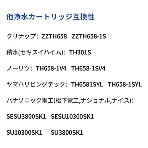 TH658-1S 浄水器カートリッジ th658s 交換用浄水カートリッジ 浄水器兼用 混合栓取替え用カートリッジ_画像4