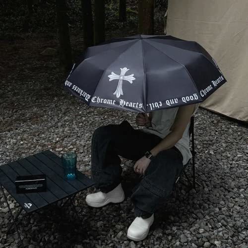 クロム キャラクター LANSERY 男女兼用 かっこいい 日傘 折りたたみ傘 UVカット 遮光 折り畳み傘 紫外線遮断 軽量 晴雨兼用_画像5