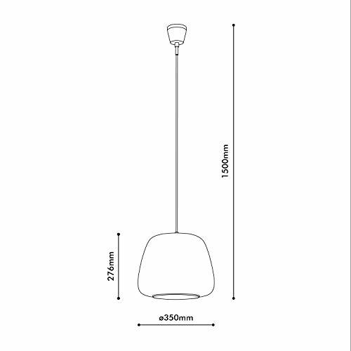 EGLO LED ペンダントライト かわいい ガラス 北欧 レトロ ALBARINO 35cm 204281J 天井照明 リビング ダイニング カフェ_画像5