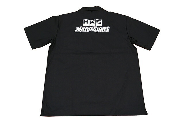HKS モータースポーツシャツ ブラック Mサイズ_画像2