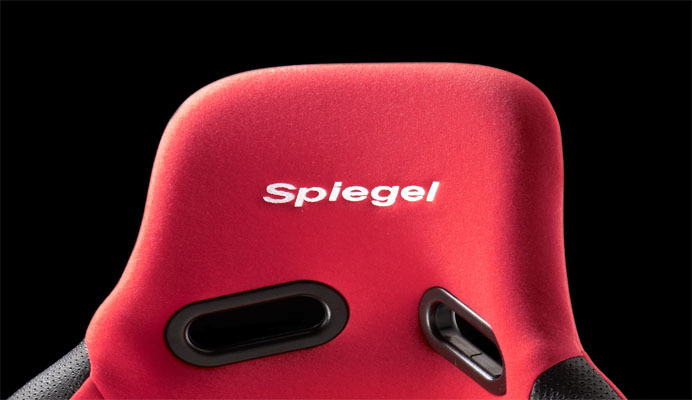 Spiegelshupi- gel full bucket seat embroidery entering red 