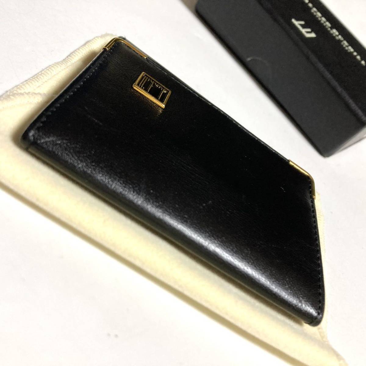 dunhill オックスフォード　ボックス型　コインケース　ダンヒル　小銭入れ　牛革　財布　財布　フォーマル　ブラック WD8310A スペイン製_画像4