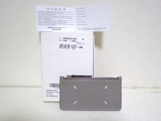 Maison Margiela【メゾン マルジェラ 】ZIP CARD HOLDER●グレー●超美品●1回のみ使用●ほぼ新品に近い商品_画像1