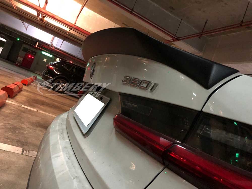 在庫有 2019-2024 BMW G20 3シリーズ G80 M3 カーボン リアトランクスポイラー Xタイプ_画像3