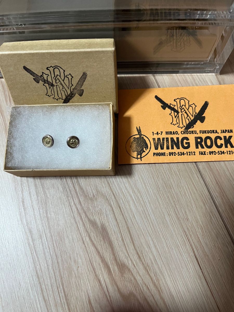 WINGROCK ウィングロック シルバー 18Ｋ　ピアス　美品