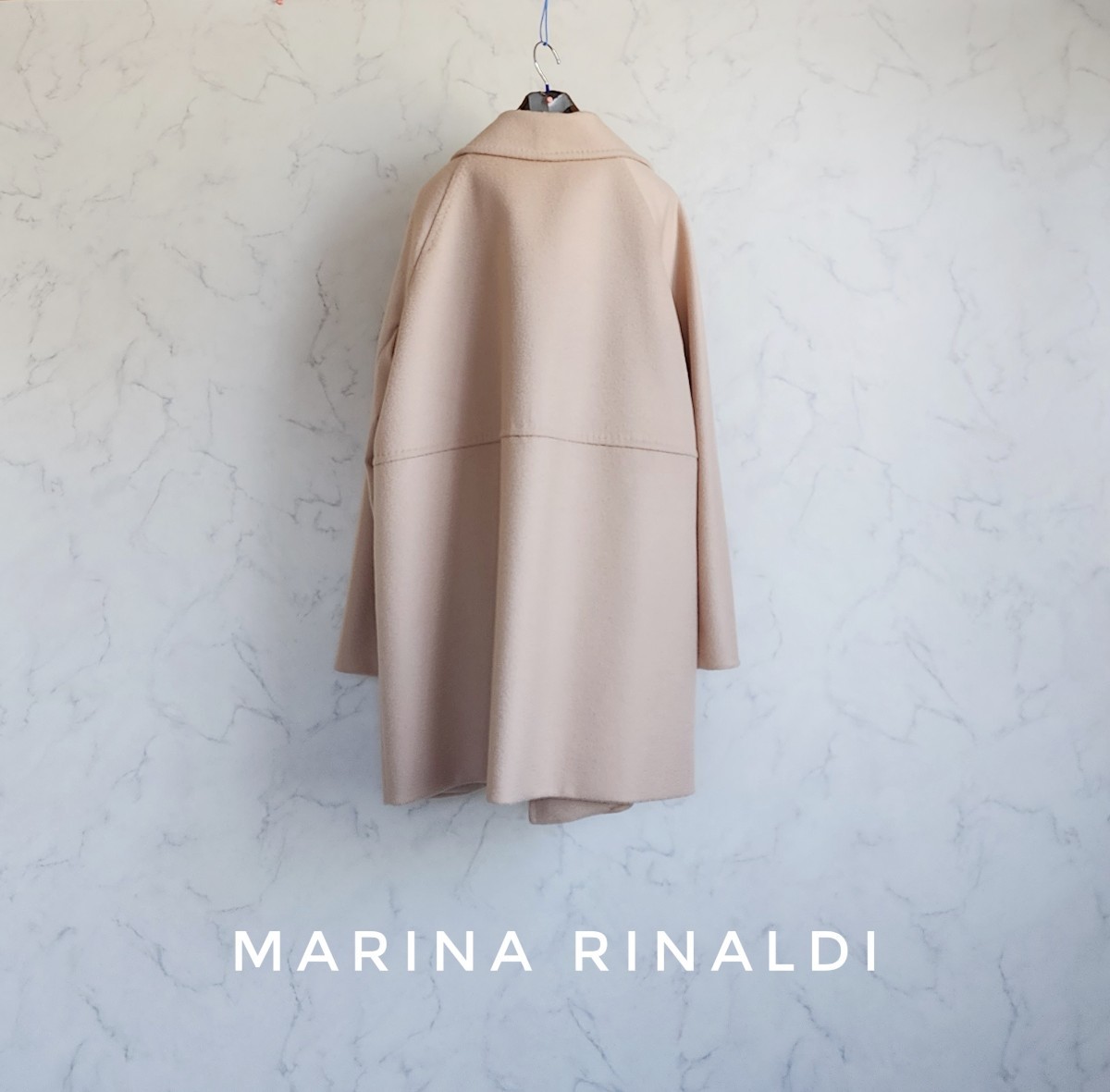 超高級 極美品 Maxmara 大人気オーバーサイズコート 最高級一級品生地 MARINA RINALDI マリナ リナルディ マックスマーラ ビッグシルエット_画像5