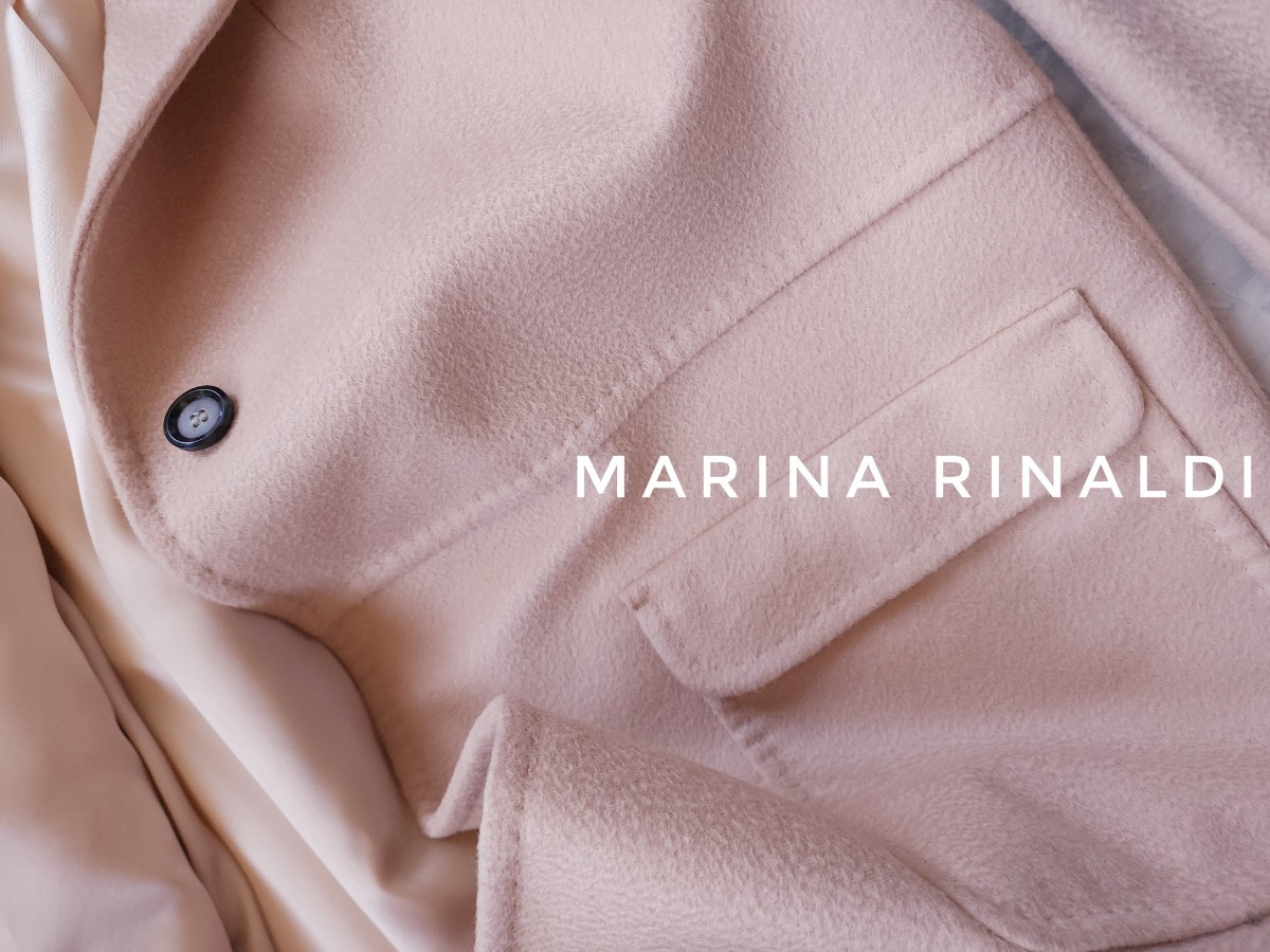 超高級 極美品 Maxmara 大人気オーバーサイズコート 最高級一級品生地 MARINA RINALDI マリナ リナルディ マックスマーラ ビッグシルエット_画像6