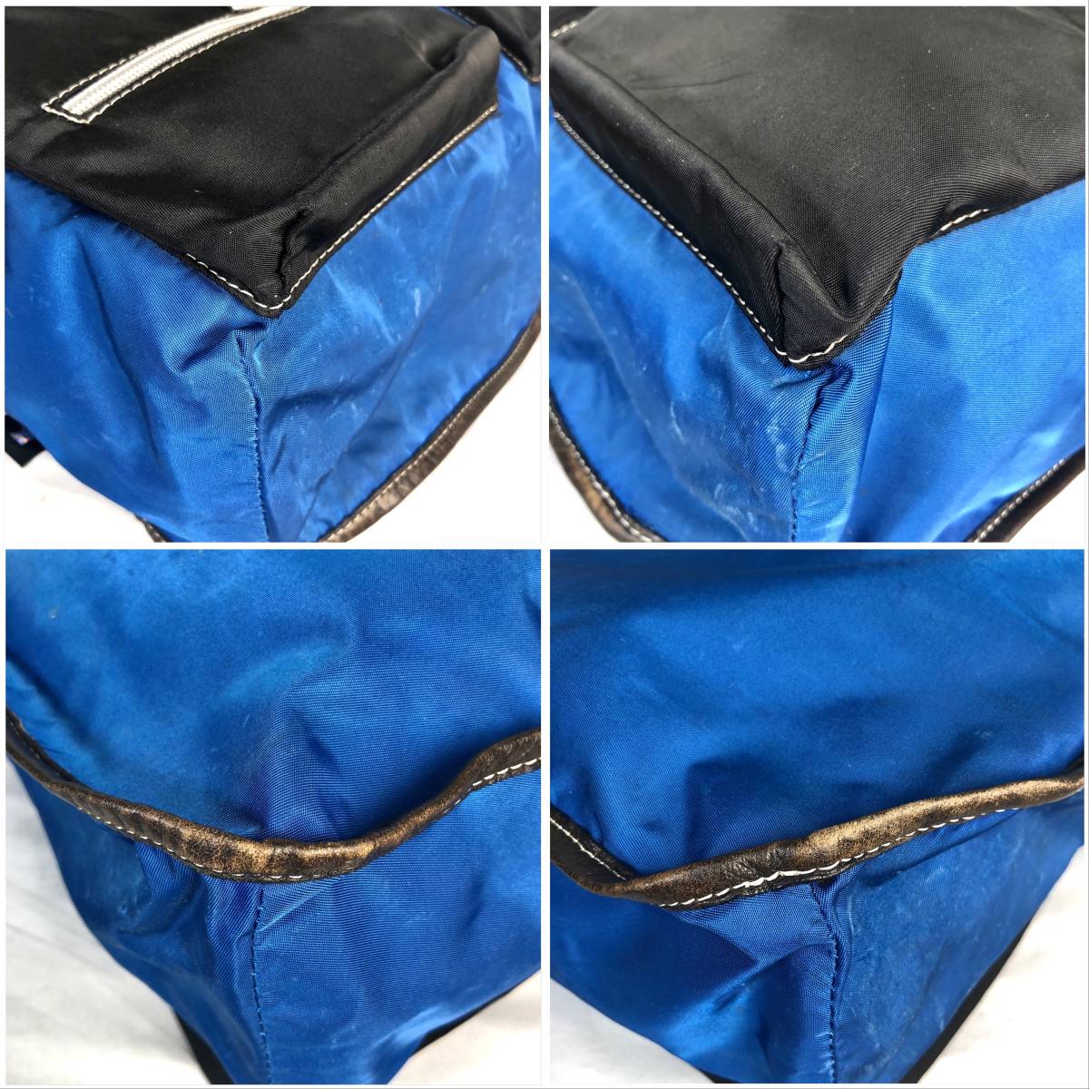 即決★Orobianco★オロビアンコ メンズ トートバッグ ナイロン素材 カジュアルバッグ 青色 ブルー A4収納可 イタリア製 バッグ 鞄 B034_画像8