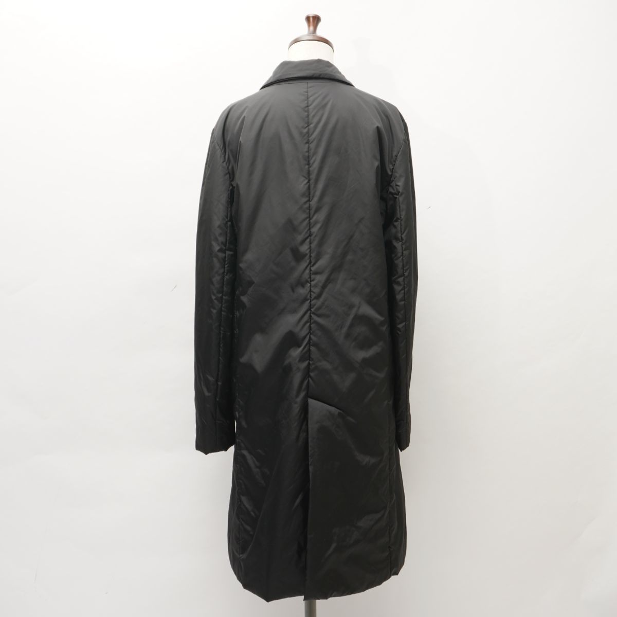  beautiful goods Theory theory tailored cotton inside nylon long coat lady's autumn winter outer black black size 4*IC132