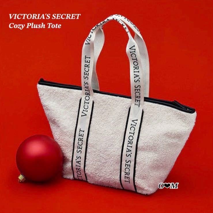 【新品】ヴィクトリアシークレット プラッシュトート　Victoria's Secret トートバッグ_画像1