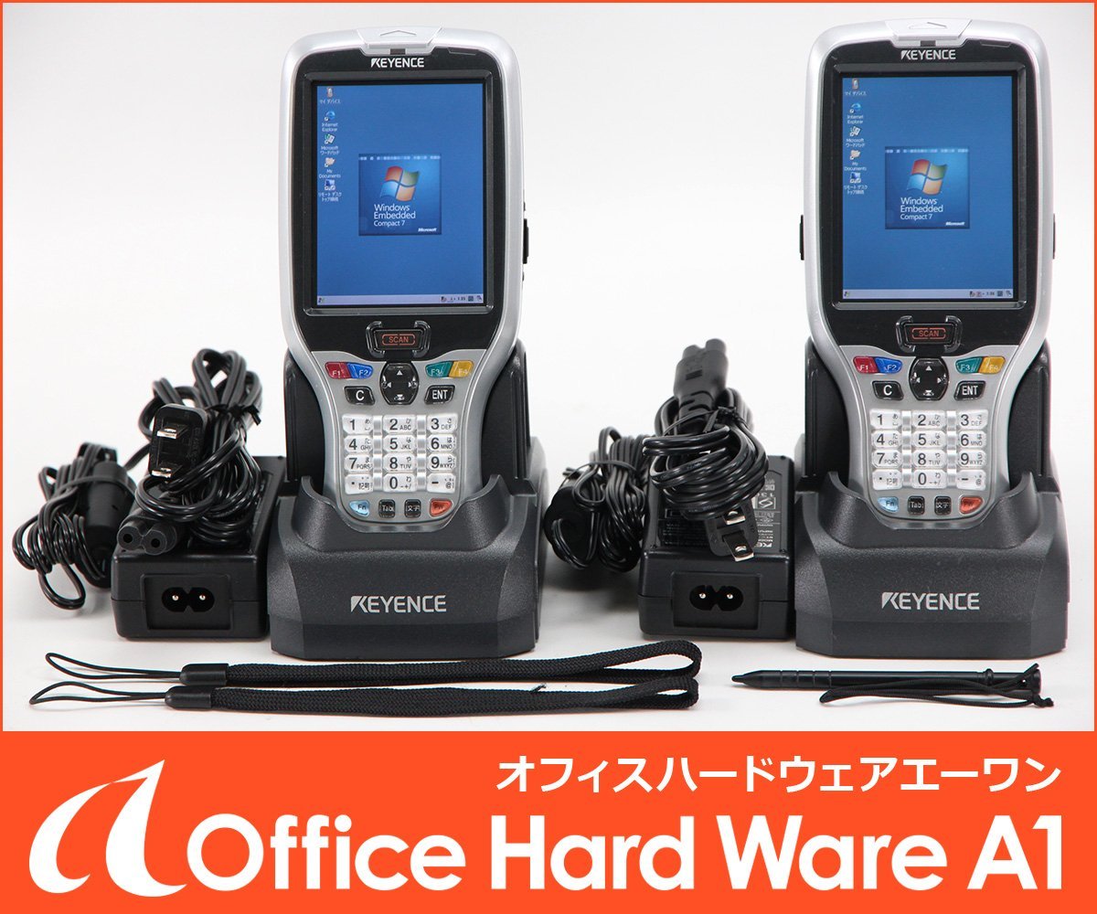 KEYENCE BT-W100 2台セット バーコードリーダー ハンディターミナル キーエンス 【中古/業務用/店舗用】 #U11_画像1