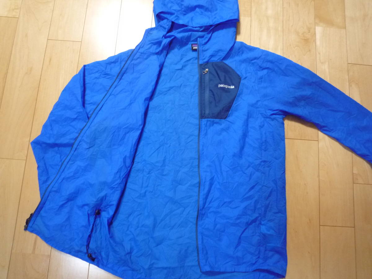 PATAGONIA（パタゴニア）HOUDINI JACKET（フーディニ・ジャケット）24141 SP17（2017年製）青色☆S☆軽量・防風・防水・ランニング_画像4