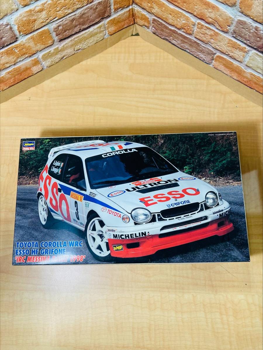 Hasegawa 1/24 スケール トヨタ カローラ WRC エッソ HF グリフォーネ 'IRC メッシナ ラリー 1998' 未組立 最低落札設定無し_画像5