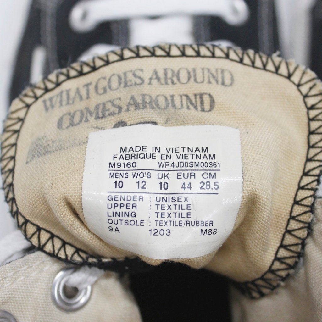 コンバース CONVERSE What Goes Around Comes Around ハイカット スニーカー 28.5cm 中古品 m5-32760 m_z (j)_画像9