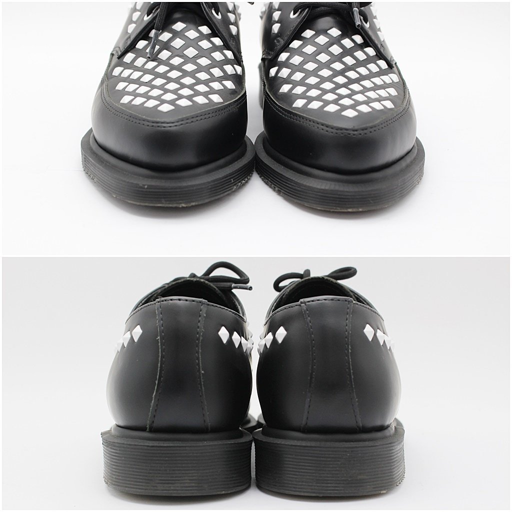 【1円】ドクターマーチン WILLIS スタッズ 3ホール シューズ ブラック 靴 UK4 Dr.Martens z20-1308 中古品 z_ｚ_アウトソールに汚れあり