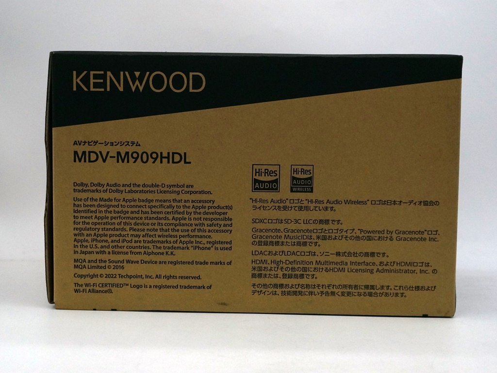 ★1スタ!!【未使用品】Kenwood(ケンウッド) 9V型 大画面モデル カーナビ 彩速 Bluetooth内蔵 DVD TYPE M MDV-M909HDL m5-32742 m_z_画像5