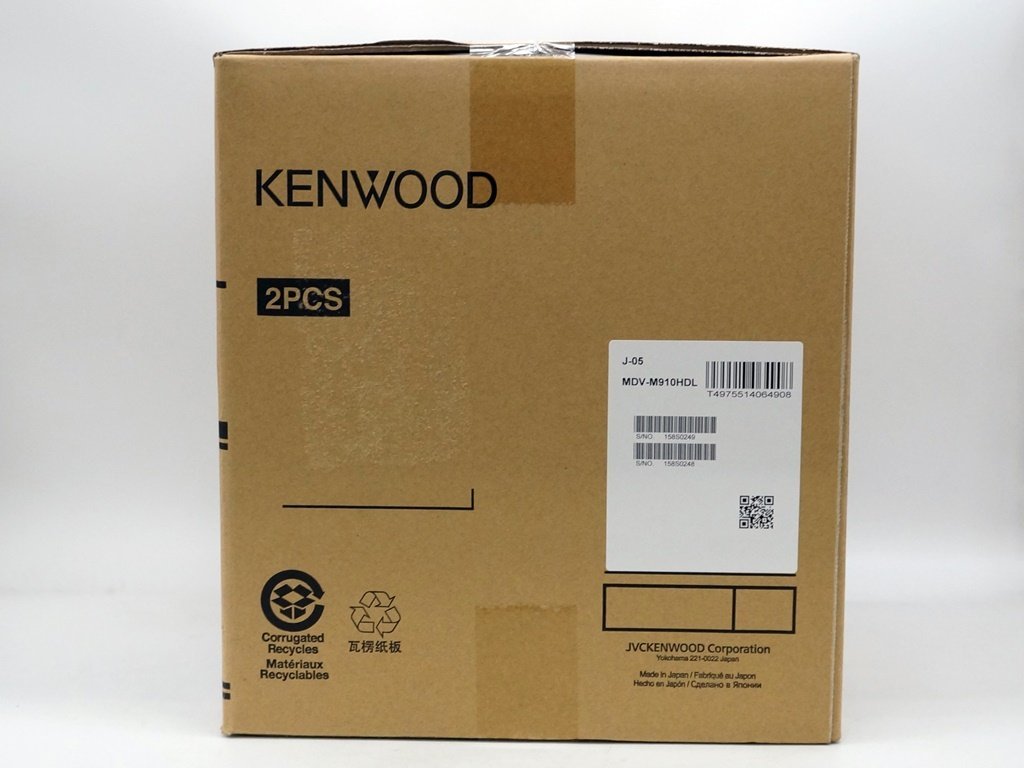 ★1スタ!!【未使用品/2PAC】Kenwood ケンウッド 9V型 大画面モデル カーナビ 彩速 Bluetooth内蔵 Mシリーズ MDV-M910HDL m5-32846 m_e_画像2