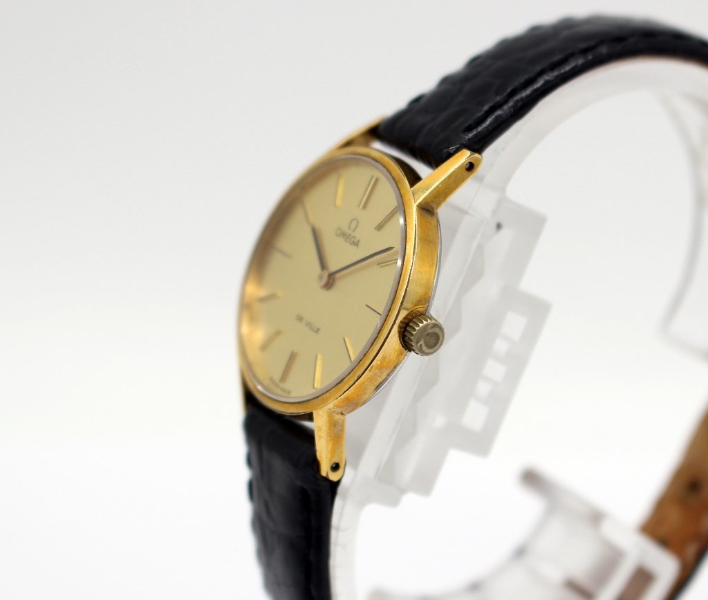 OMEGA オメガ DE VILLE デビル ゴールドカラー 手巻き 腕時計 レディース ジャンク品 z23-2070 z_w_画像2