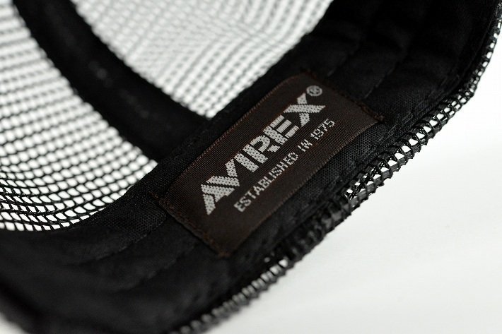 大きいサイズ メッシュキャップ メンズ AVIREX ブラックシリーズ アビレックス 帽子 17158500-80 ブラック_画像6