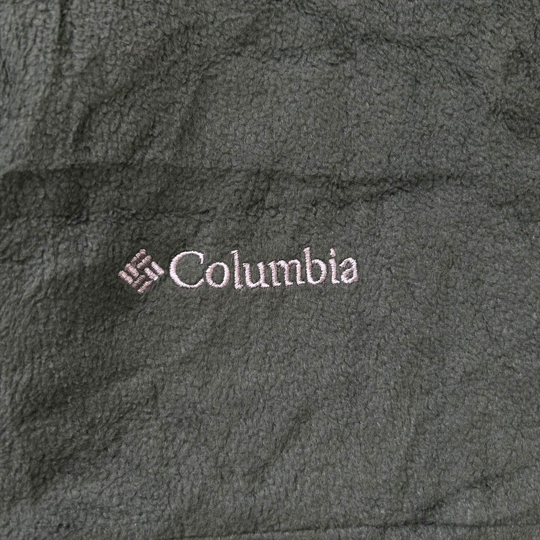 コロンビア ジャケット カーキ Columbia 古着 メンズ S フルジップ ワンポイント ロゴ 起毛 アウトドア_画像5