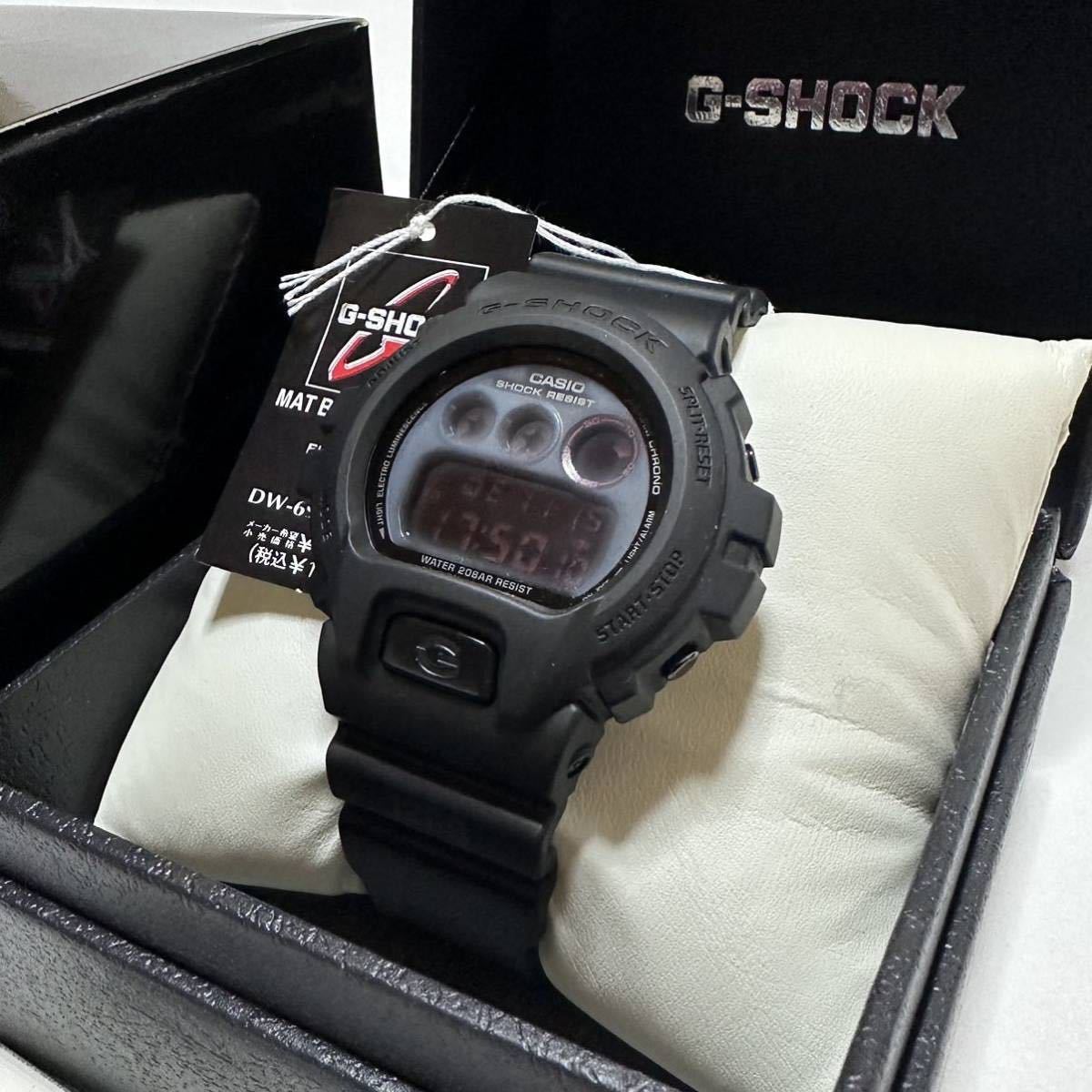 CASIO G-SHOCK DW-6900MS-1JF MAT BLACK 。RED EYE 未使用難あり_画像4