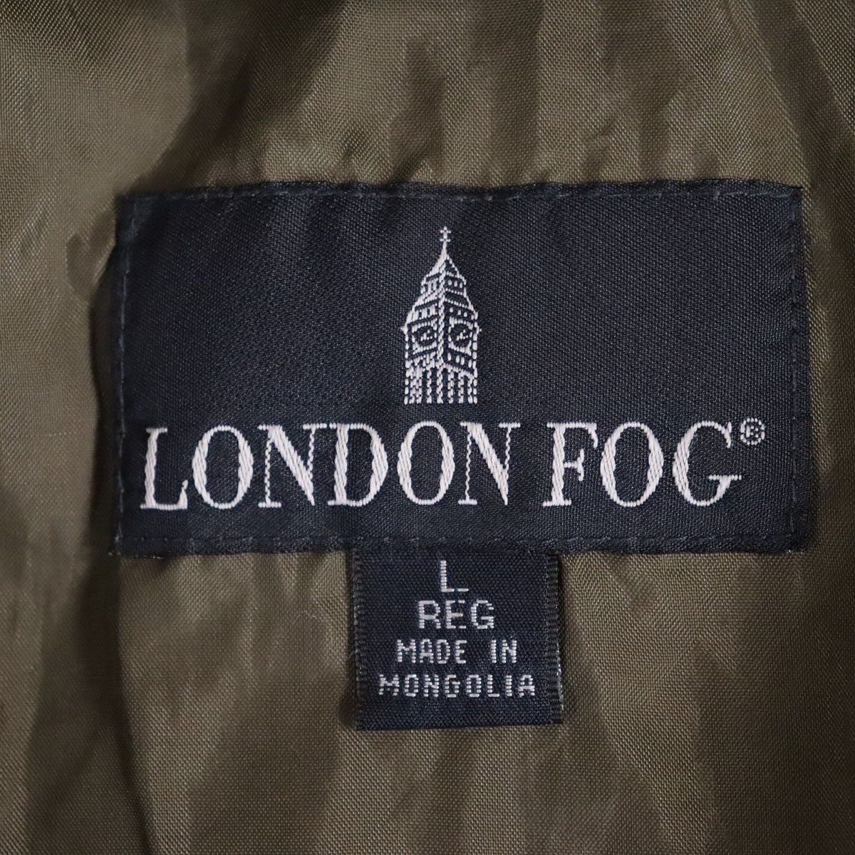 L2J/R6.26-3　LONDON FOG　ロンドンフォグ　スウィングトップ　ハリントンジャケット　ブルゾン　メンズ　L　ブラウン　アメリカ古着_画像6