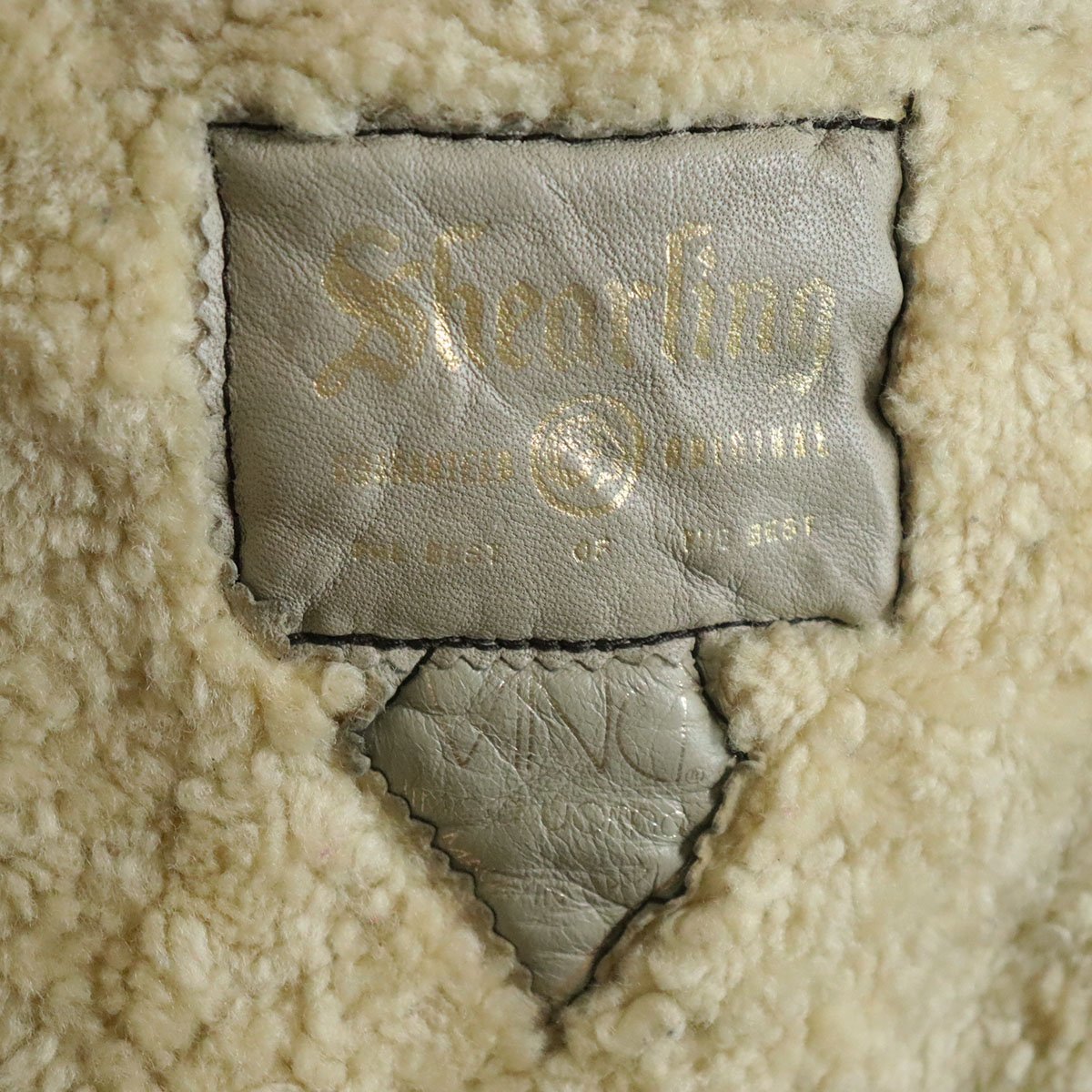 C11S/Y6.30-1　イタリア製　Shearling　ムートンジャケット　本革　レザージャケット　裏ボア　フライトジャケット　革ジャン　皮ジャン_画像5