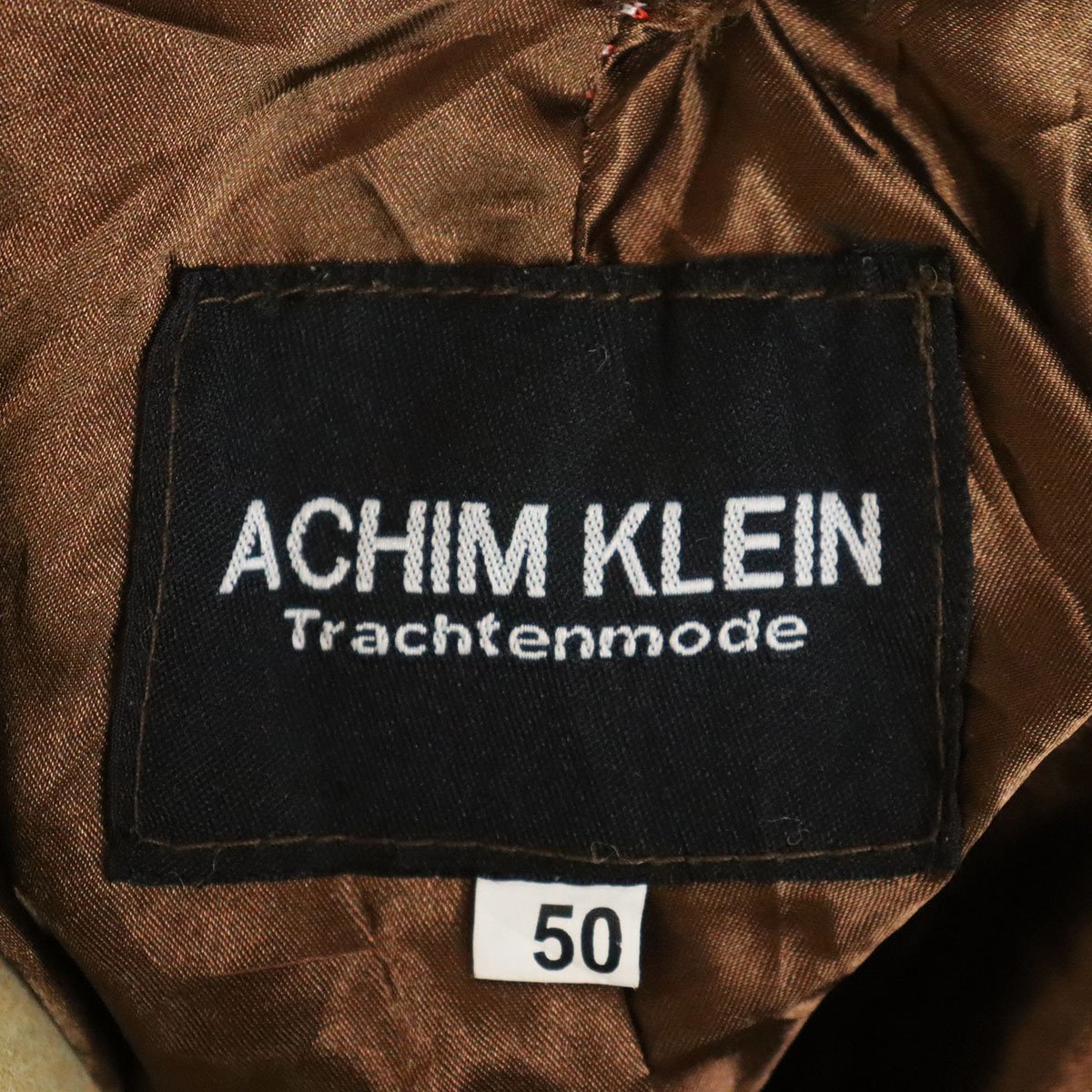 #5T/Y8.30-3　ドイツ　ACHIM KLEIN　レザーホーゼン　レザーパンツ　本革　チロリアンパンツ　スエード　皮パンツ　革パンツ　サイズ50_画像7