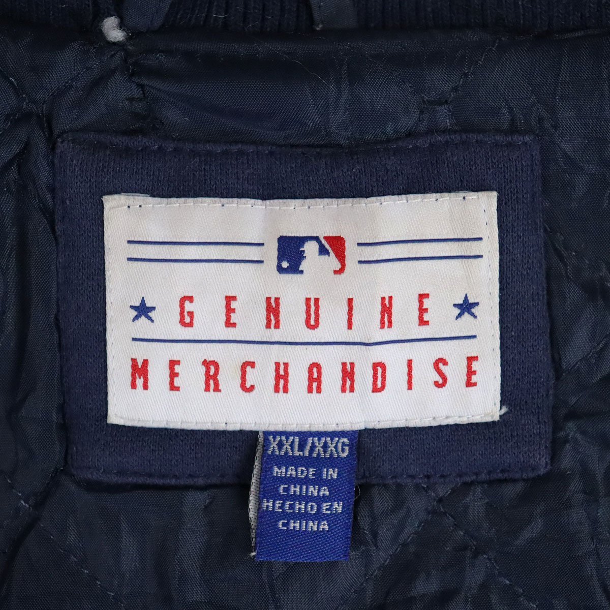 J5K/R9.5-2　MLB　ニューヨーク・ヤンキース　GENUINE MERCHANDISE　スタジアムジャンパー　ワッペン　ブルゾン　メンズ　XXL_画像7